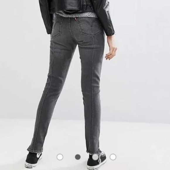 Levi's 721 Altered High Riske Skinny Jeans Size 28 - Picture 6 of 15